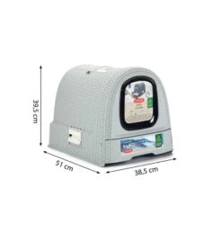 Beeztees Curver Kattenbak Grijs -Dierenvriend Verkoopwinkel curver kattenbak grijs 2