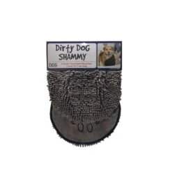 Beeztees Dirty Dog Handdoek Shammy Grijs -Dierenvriend Verkoopwinkel dirty dog handdoek shammy grijs 2