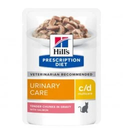 Hill's PD C/D Multicare Urinary Care Maaltijdzakjes Met Zalm - 12 X 85 Gram