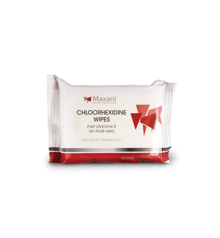 Maxani Chloorhexidine Doekjes Met Vitamine E - 40 Doekjes 1 Maxani Chloorhexidine Doekjes Met Vitamine E - 40 Doekjes